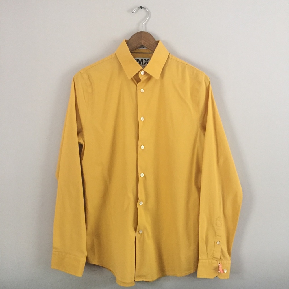 Men's Yellow Gold Express Button Down Shirt